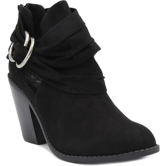 Sugar Women's Victory Transitional Dress Block Heel Ankle Boot Black Size 6.5M - Picture 1 of 8